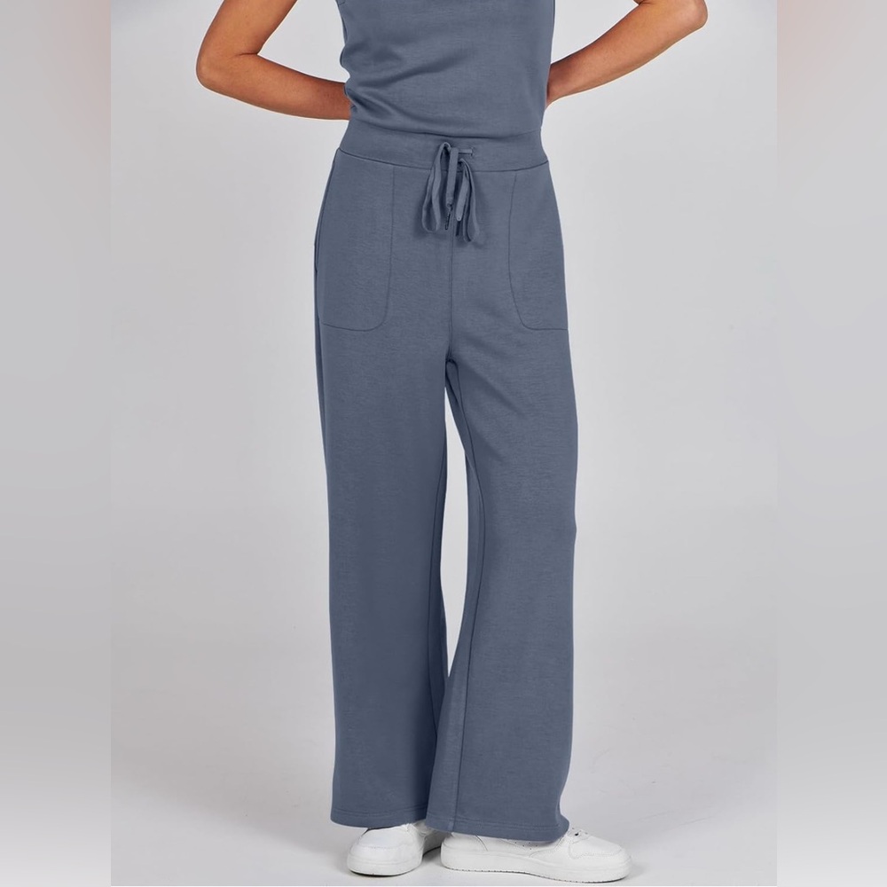 ANRABESS Jumpsuits 2024 Casual Dressy Romper Wide Leg Long Pant Outfit Fashion3 - Picture 7 of 9